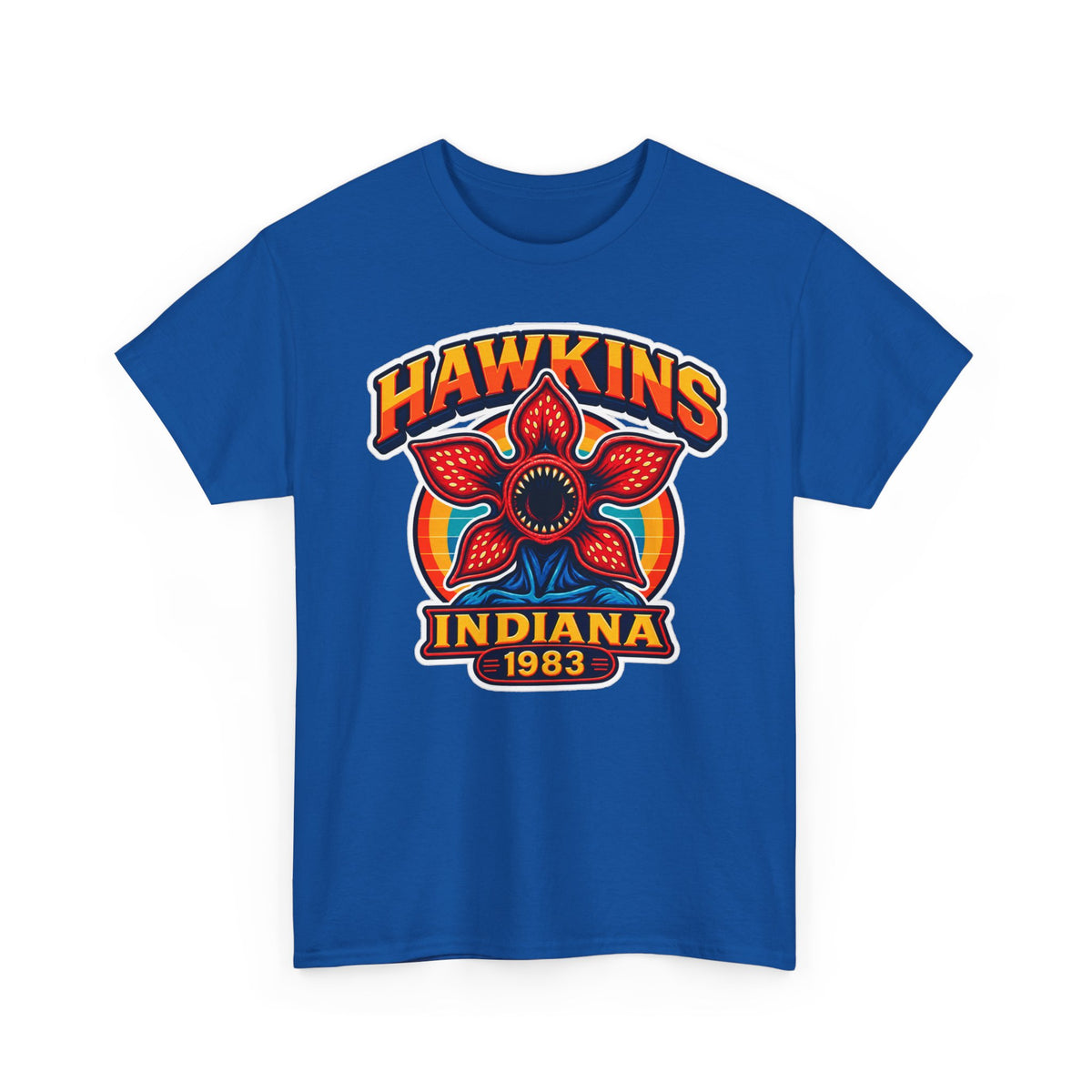 Hawkins Indiana 1983 Demogorgon Floral Cotton T-Shirt