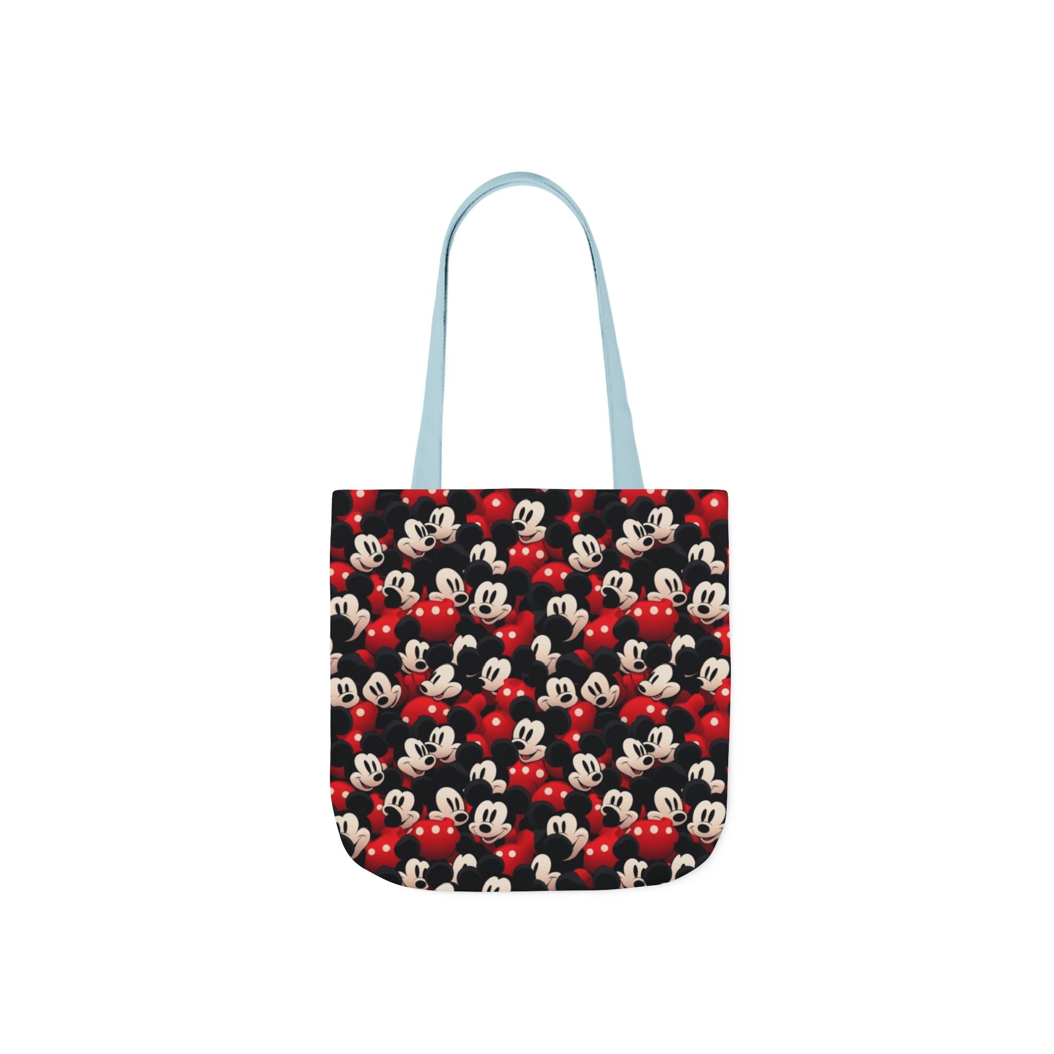 Mickey Mouse Canvas Tote — Retro Cartoon Character Allover Print