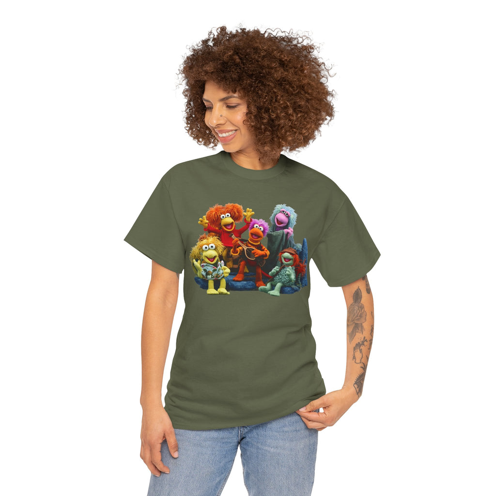 Fraggle Rock Muppet Crew Graphic Tee — Vintage Puppet Group T-Shirt
