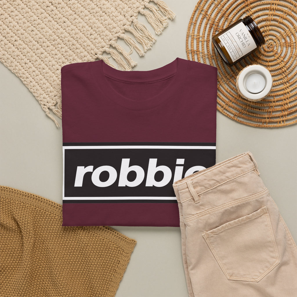 Robbie Inspired Cotton T-Shirt — Minimal Black Box Logo T-Shirt