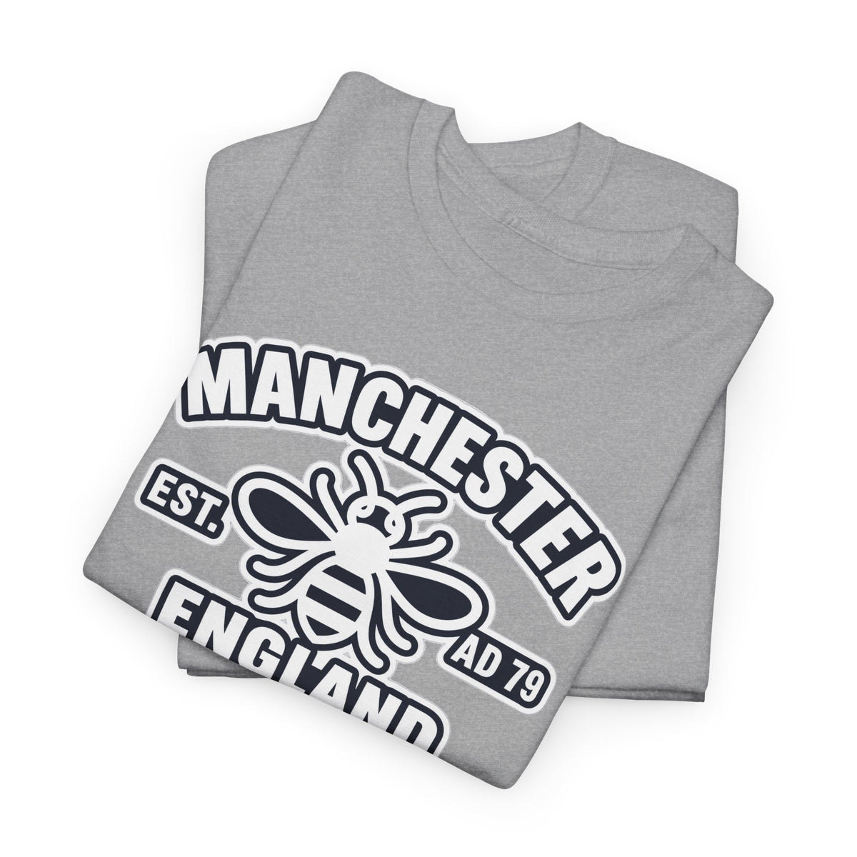 Manchester Bee Cotton T-Shirt – Established 1979 England Graphic Tee