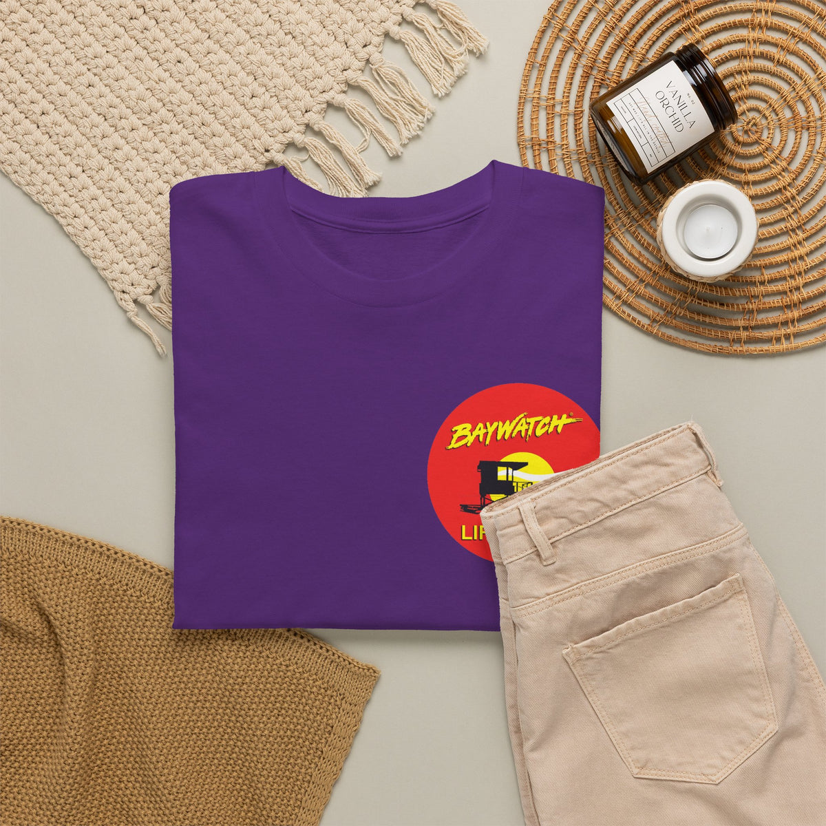 Baywatch Lifeguard Graphic Cotton T-Shirt