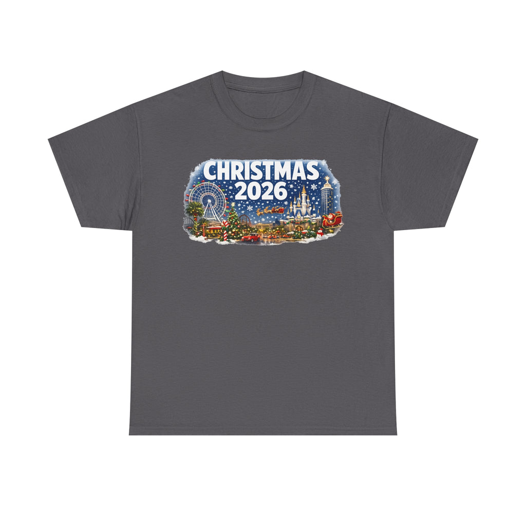 Christmas 2026 Holiday Tee — Festive Winter Village Graphic T-Shirt