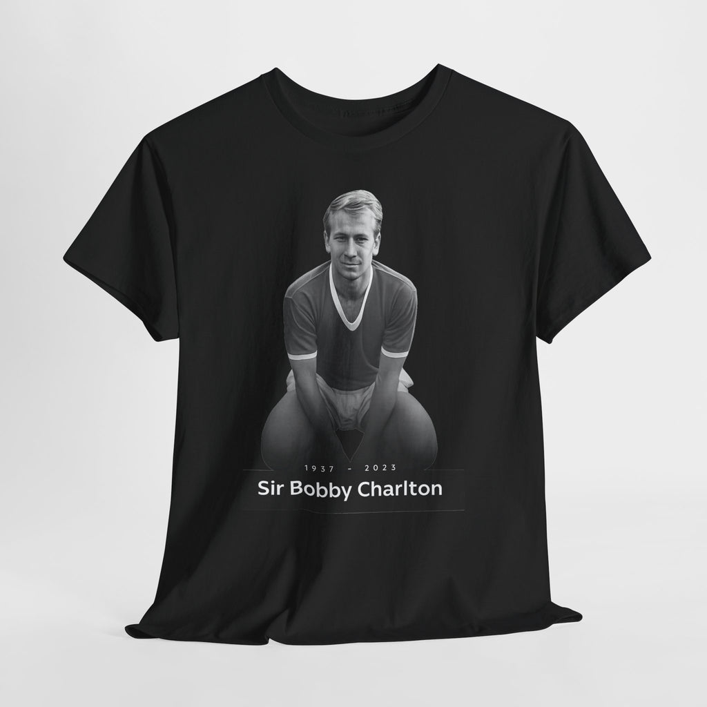 Sir Bobby Charlton Football Legend Cotton T‑Shirt