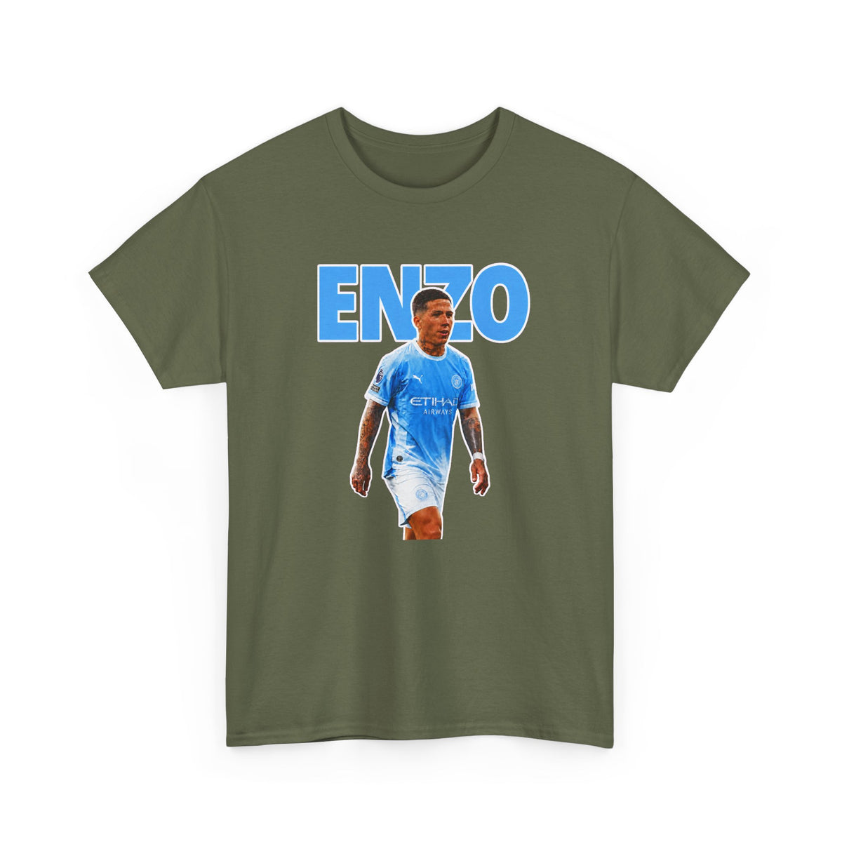 Enzo Fernandez Manchester City Inspired Cotton T-Shirt