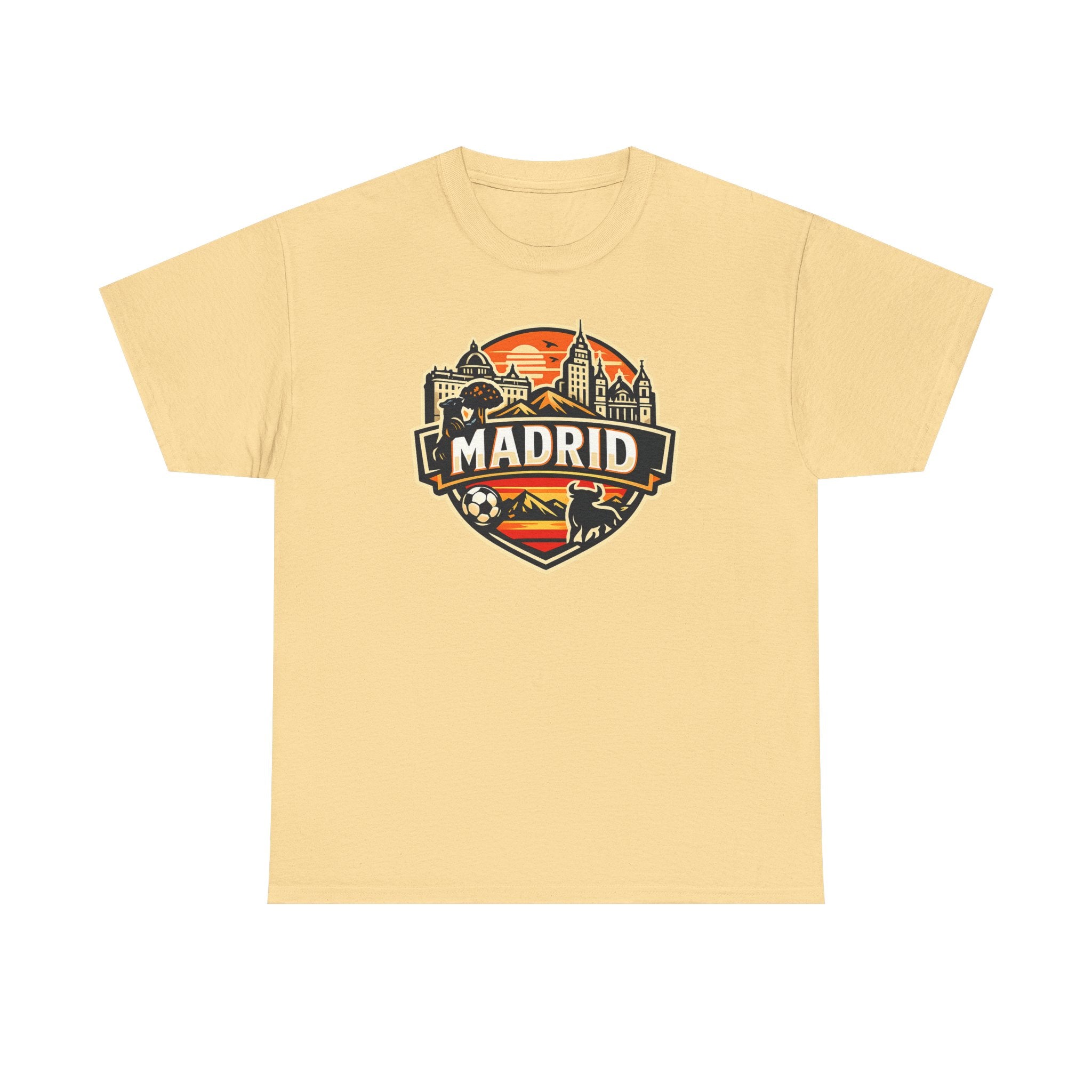 Madrid Skyline Soccer Crest T-Shirt