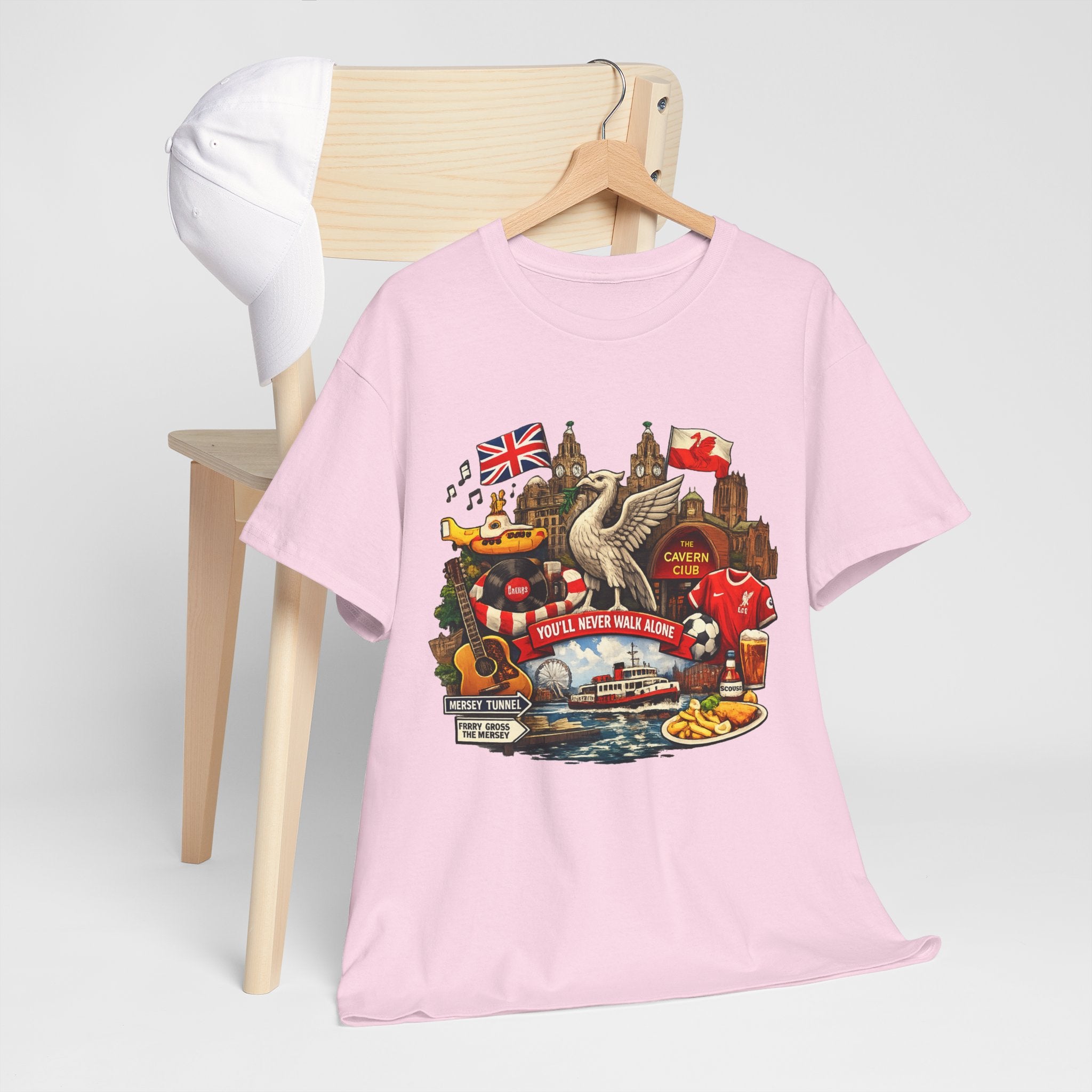 Liverpool Landmarks & You'll Never Walk Alone T-Shirt