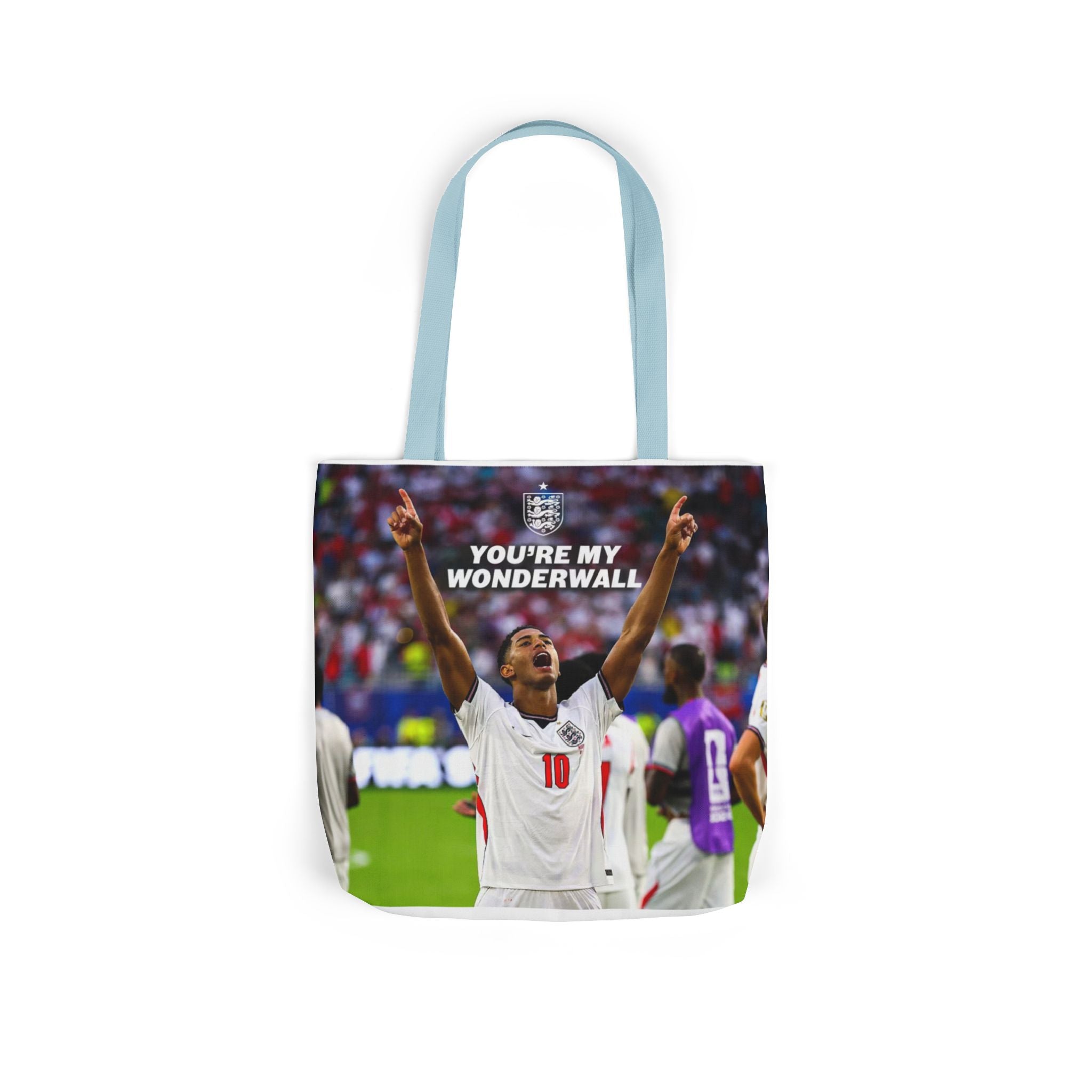 Jude Bellingham England Celebration Tote Bag – "You’re My Wonderwall" England Fan Canvas Tote