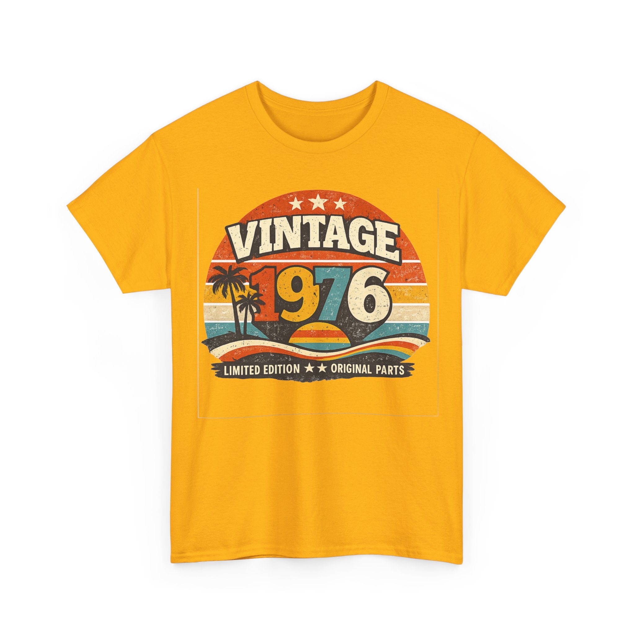 Vintage 1976 T-Shirt — Retro Beach Graphic "Vintage 1976" Birthday Tee
