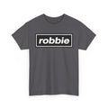 Robbie Inspired Cotton T-Shirt — Minimal Black Box Logo T-Shirt