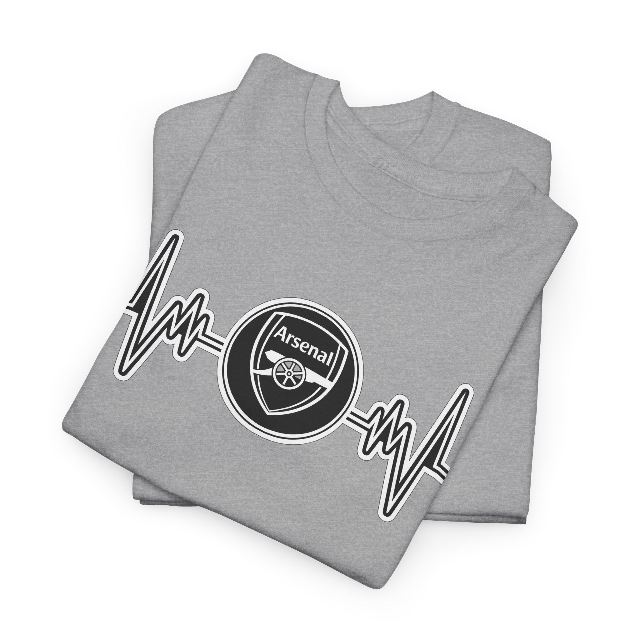 Arsenal Heartbeat T-Shirt — Premier League Fans’ Cotton Tee
