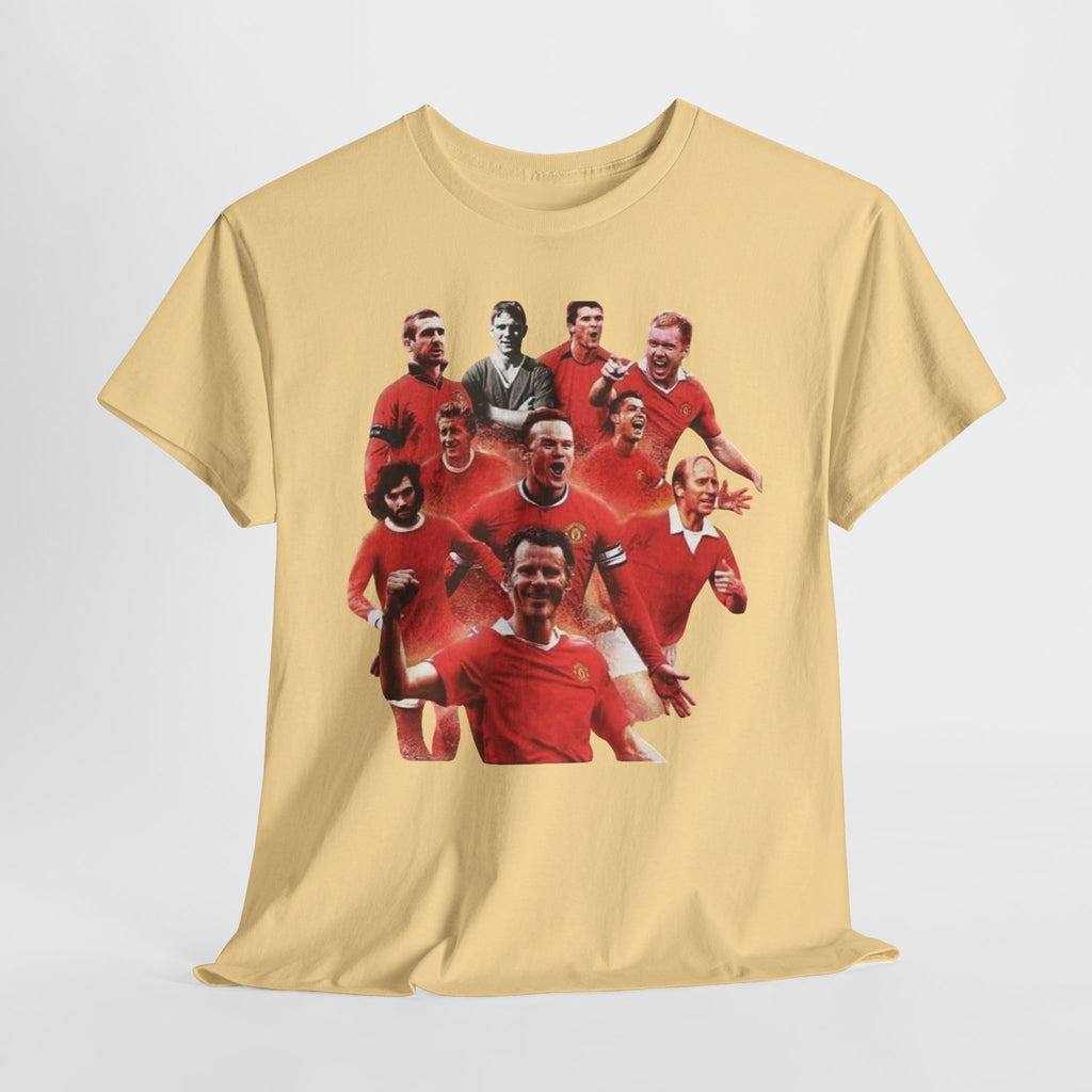 Manchester United Legends T‑Shirt — Retro Team Collage Football Tee