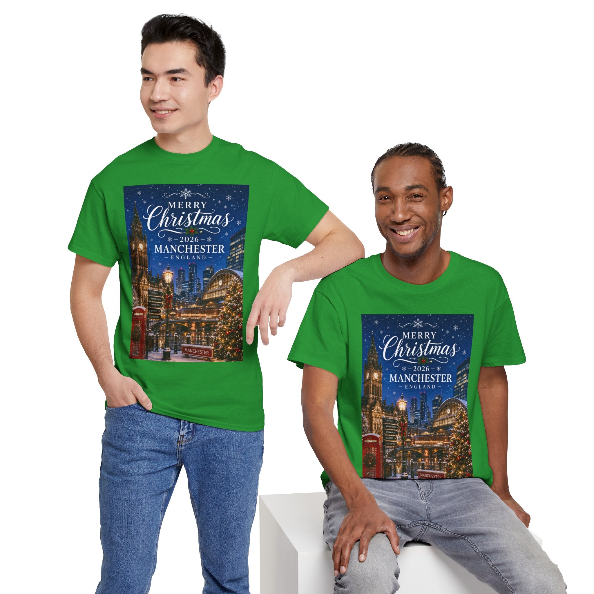 Manchester Christmas Tee — Merry Christmas 2026 Holiday T‑Shirt