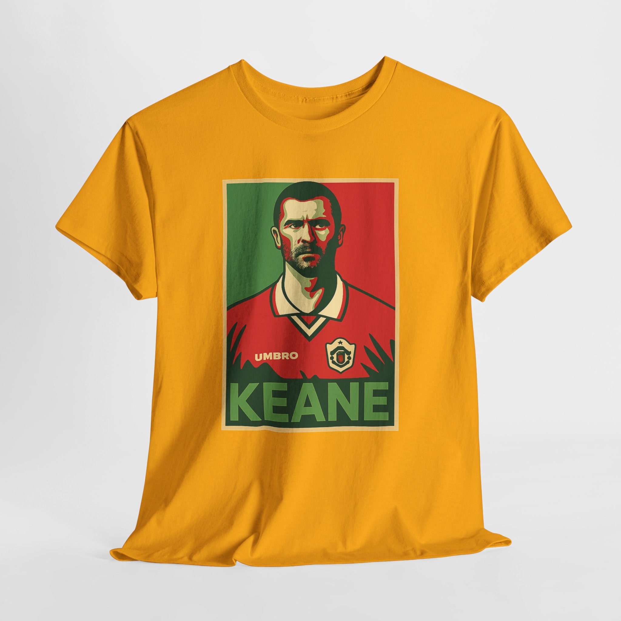 Keane Football Poster Tee — Retro Soccer Jersey Graphic T-Shirt