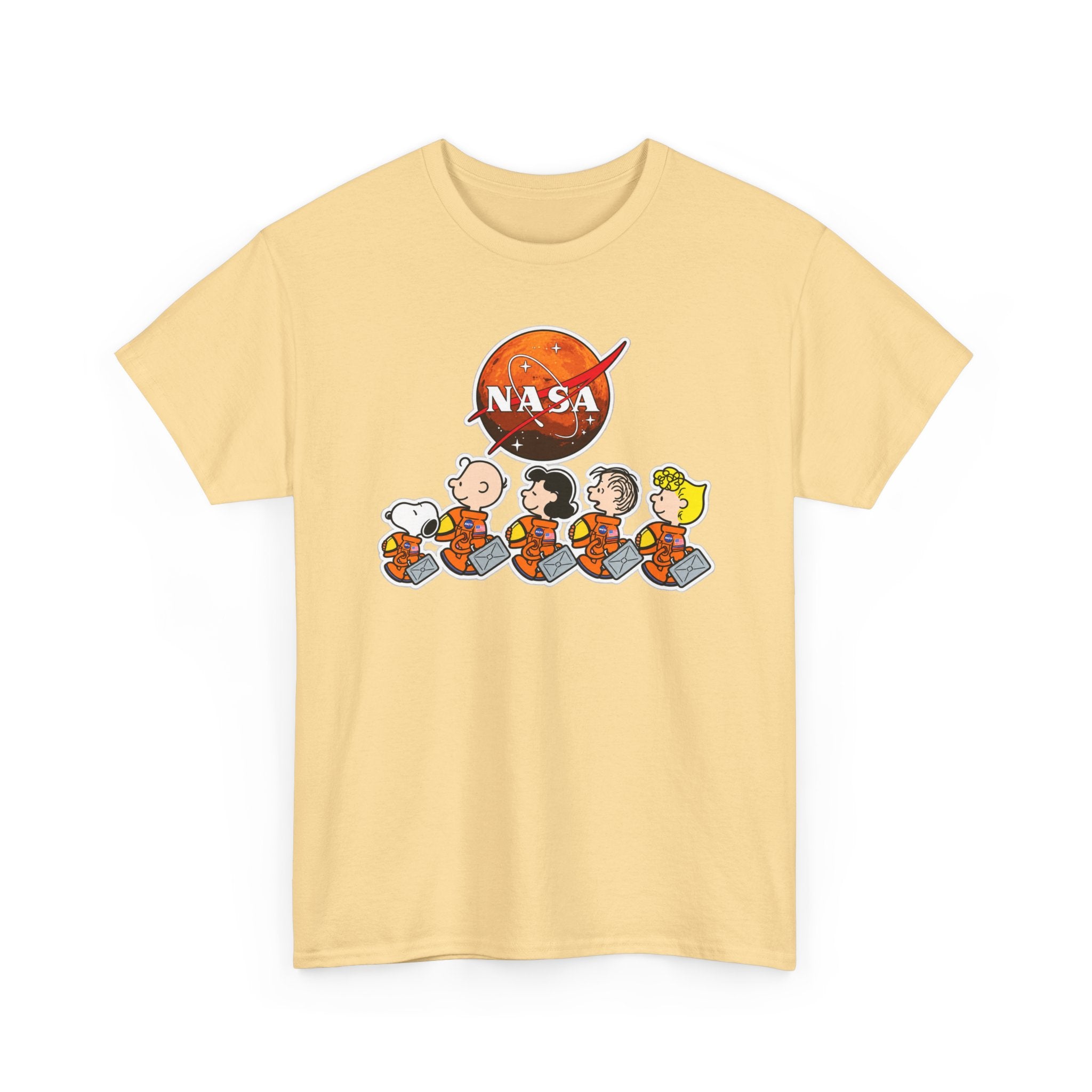 NASA Peanuts Cartoon T‑Shirt — Retro Space Snoopy & Crew Graphic Tee