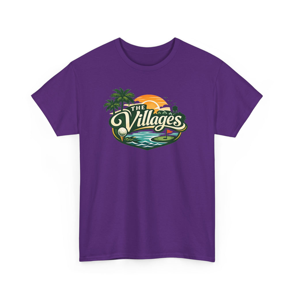 The Villages of Florida Sunset Logo Tee - Florida Palm Beach Retro T-Shirt