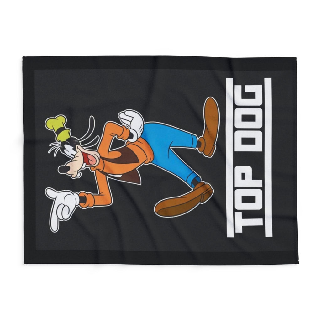 Top Dog Goofy Inspired Cartoon Cozy Throw Arctic Fleece Blanket