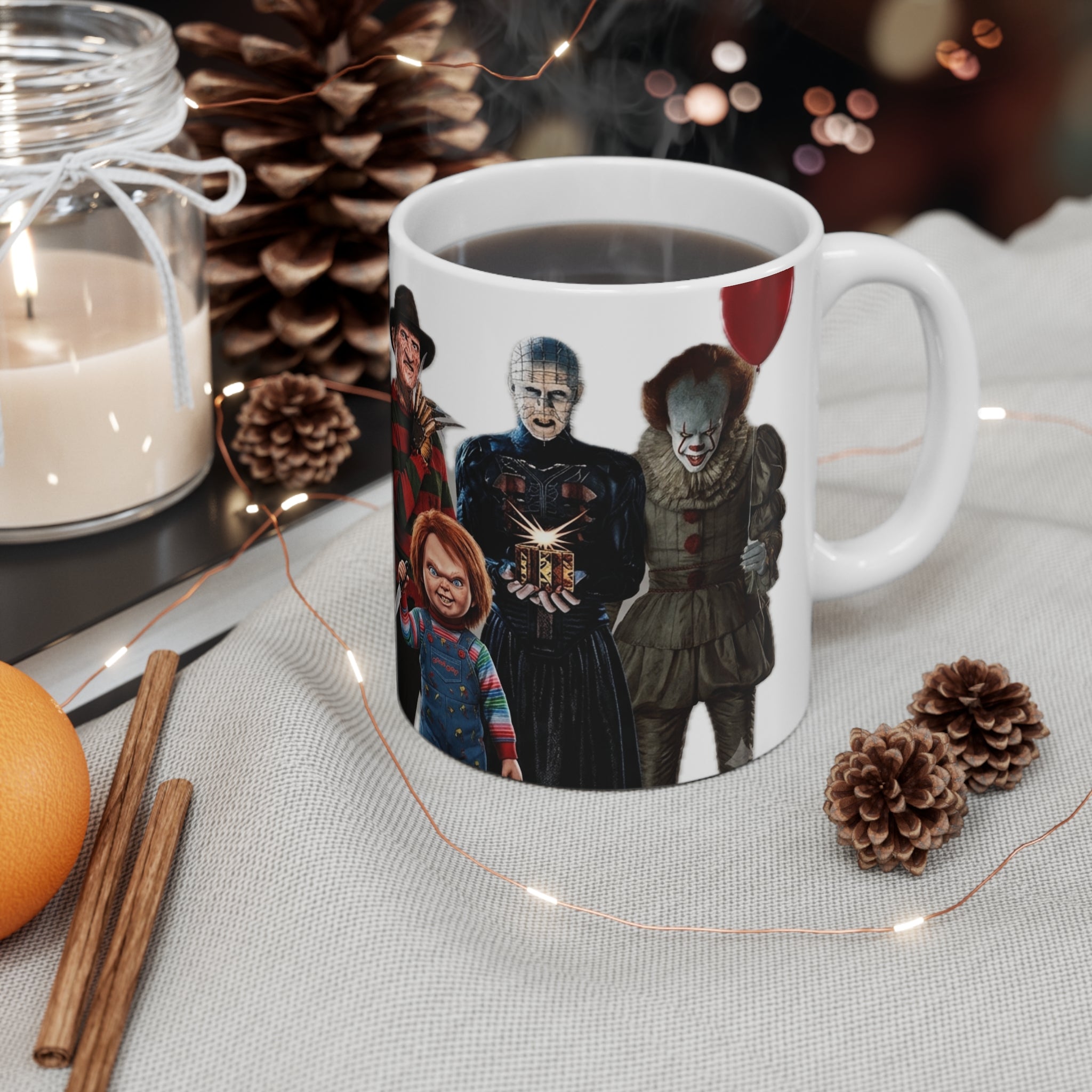 Horror Icon Mug — Classic Movie Slasher Characters 11oz/15oz