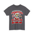 Santa Skull Christmas T-Shirt — "I Think I Got Screwed" Dark Holiday Tee