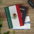 Mexican Flag Passport Cover – Tricolor Mexico Travel Passport Holder