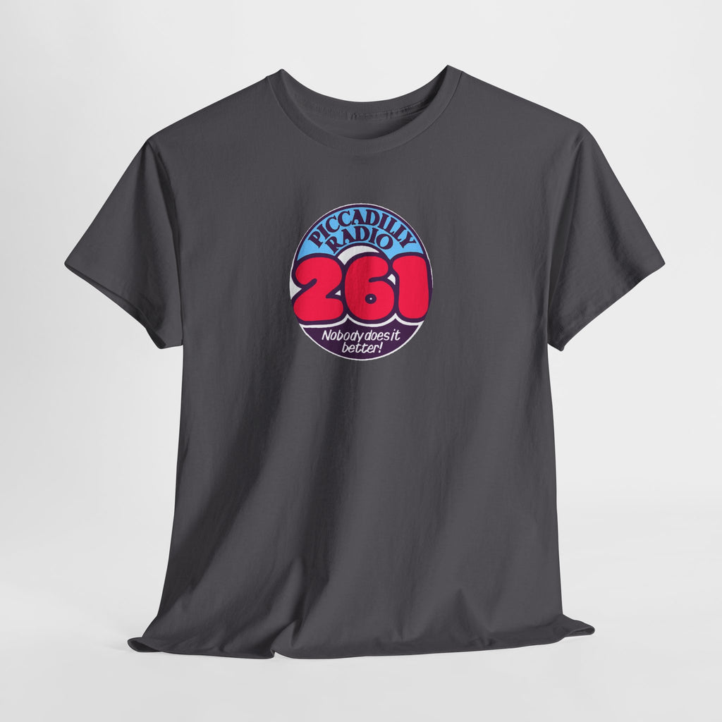 Piccadilly Radio '261' Logo T‑Shirt — Vintage Unofficial Radio Station Graphic Tee
