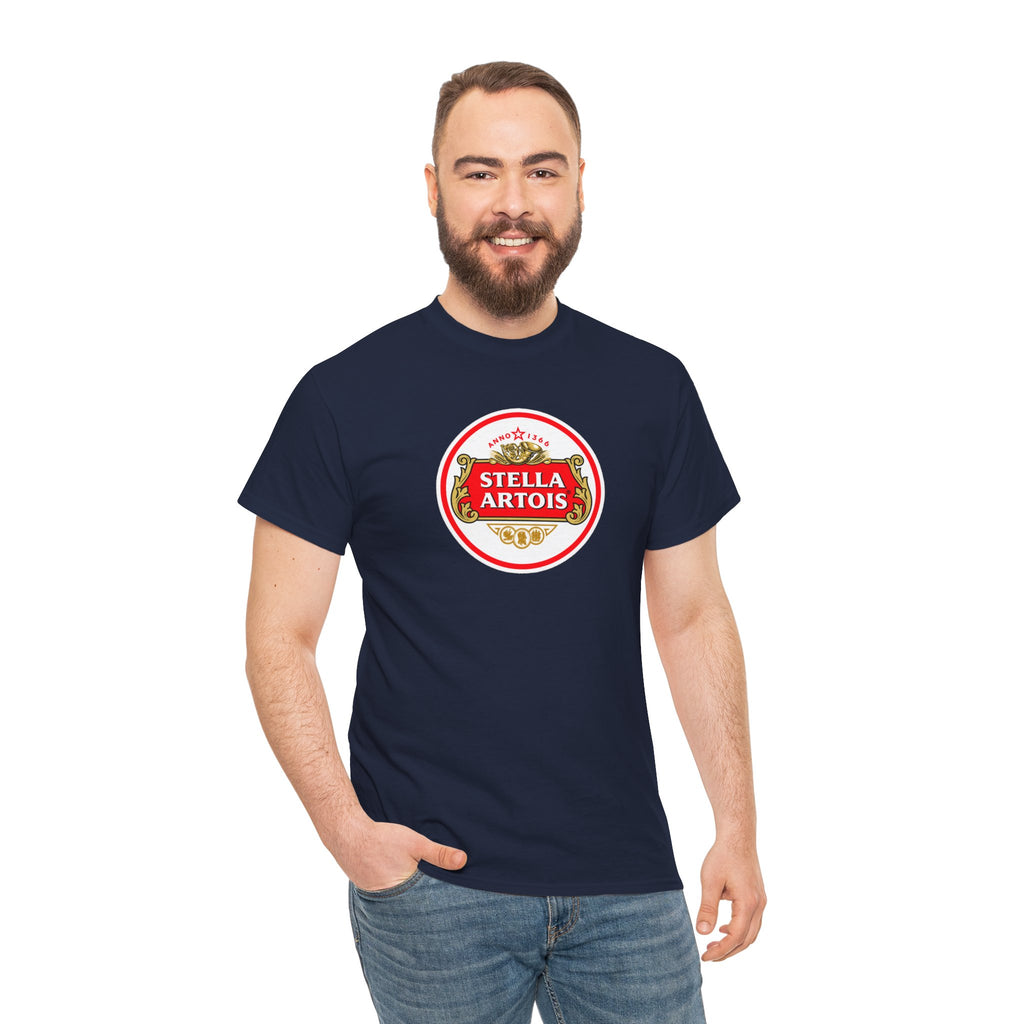 Beer Logo T-Shirt — Stella Artois Inspired Vintage Crest Tee