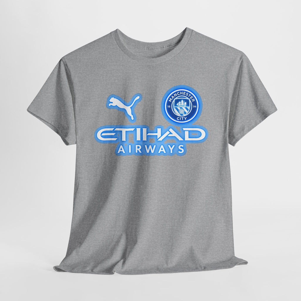Manchester City Inspired Etihad Airways Logo Tee