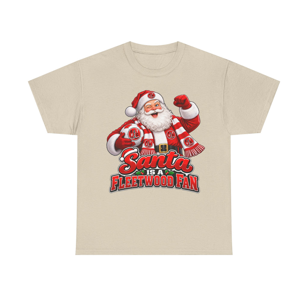 Santa Is a Fleetwood Fan Cotton T-Shirt