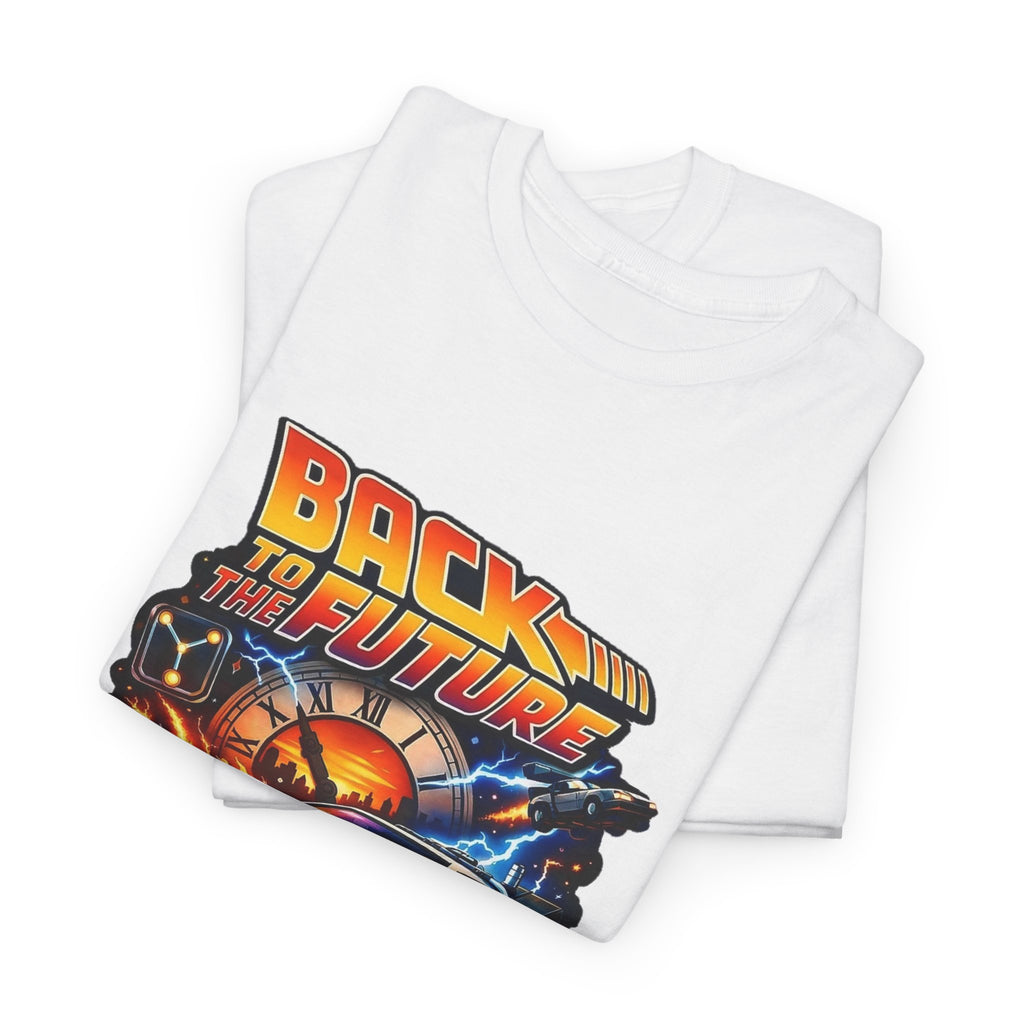 Back to the Future Graphic Tee – Retro 1985 DeLorean Design