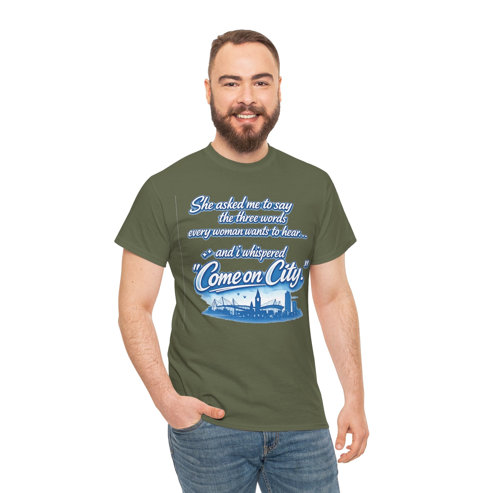 Come on City Skyline Tee — Retro Script Urban Pride T‑Shirt