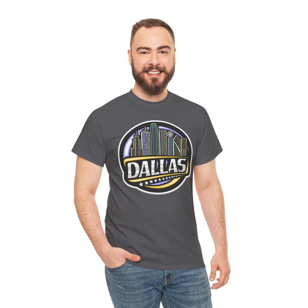 Dallas Skyline Tee — Vintage City Skyline Graphic T-Shirt