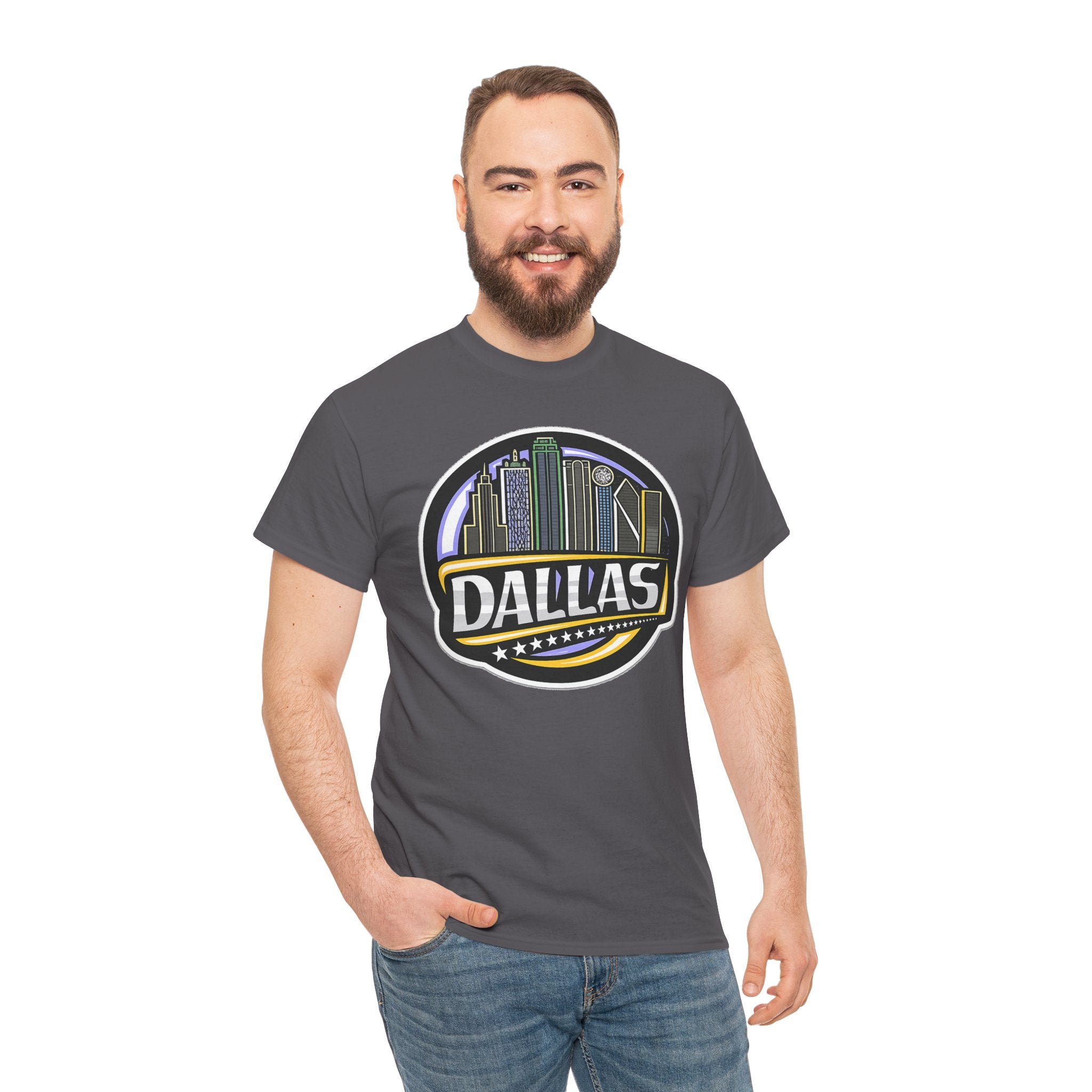 Dallas Skyline Tee — Vintage City Skyline Graphic T-Shirt