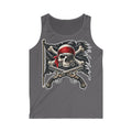 Pirate Skull Tank Top — Men’s Red-Bandana Jolly Roger Graphic Tank