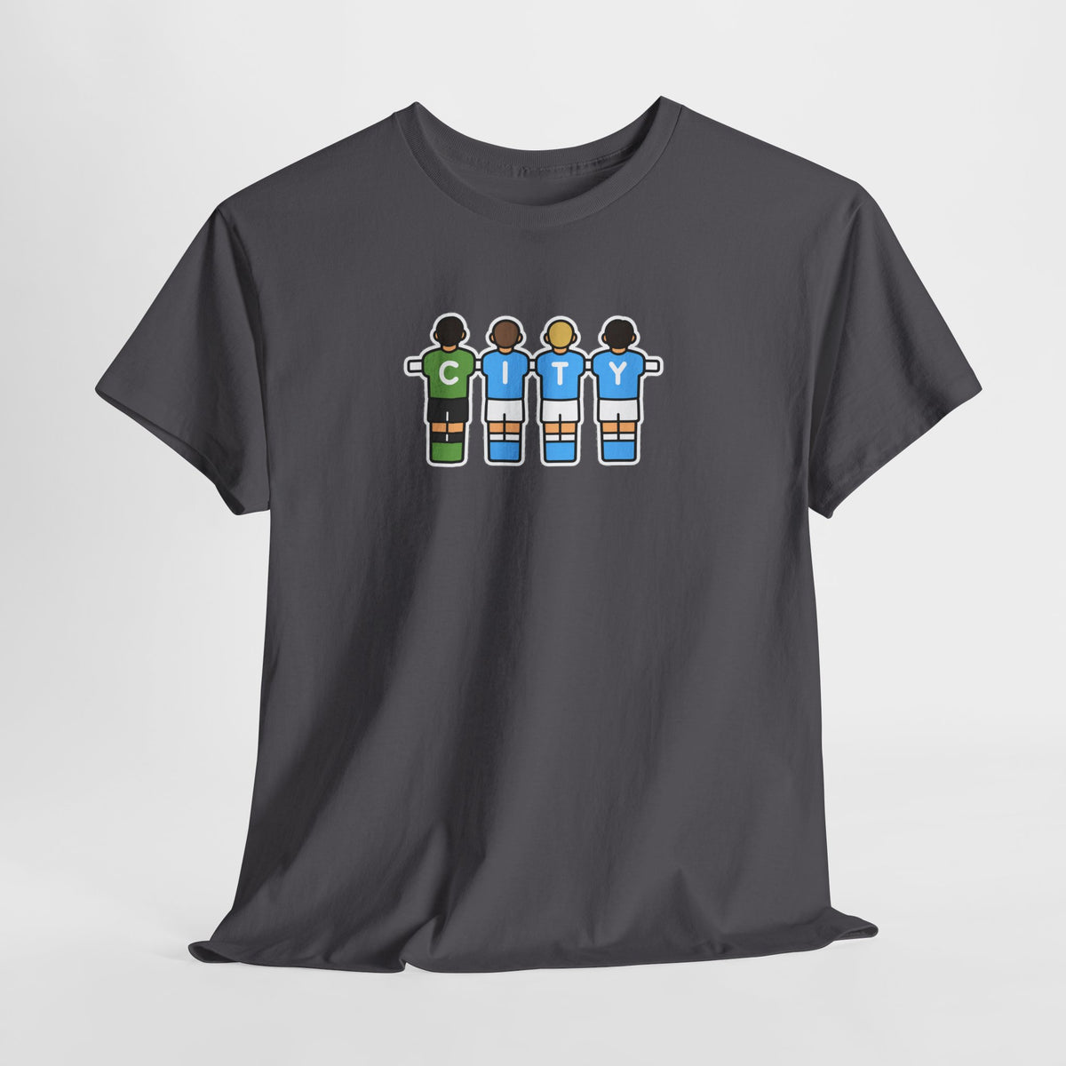 City Soccer Team Tee — Retro Foosball Players Graphic T-Shirt