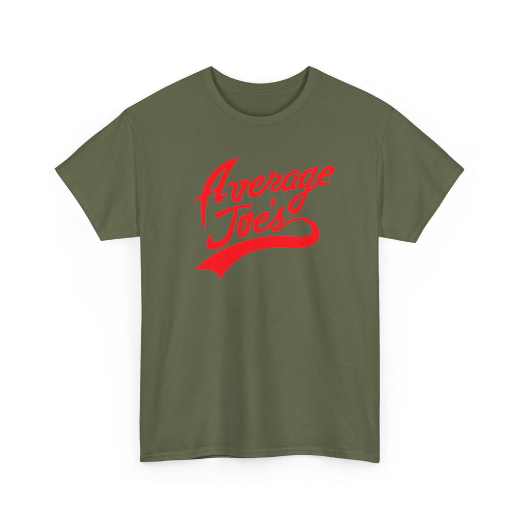 Average Joe's Graphic Tee — Retro Script White T-Shirt