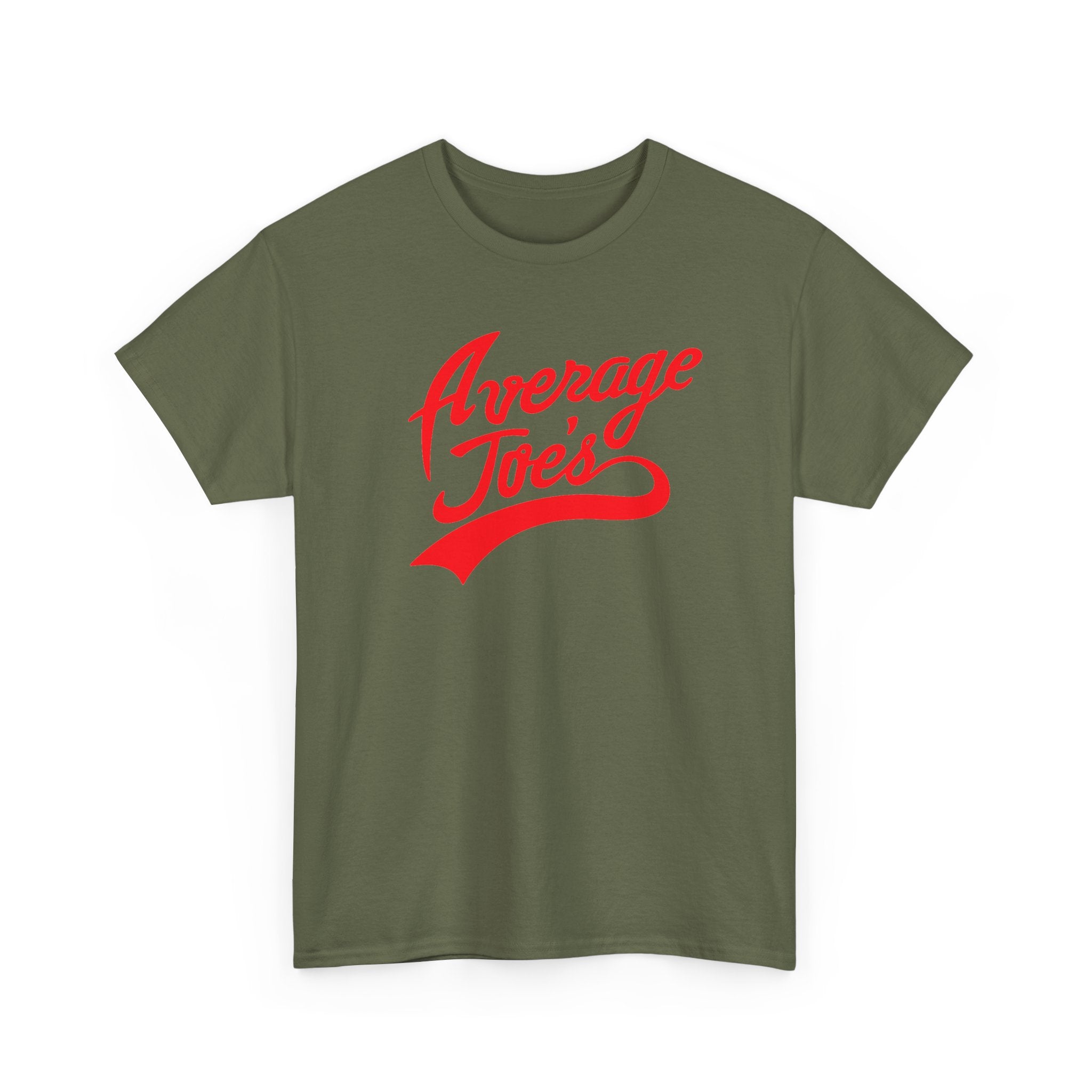 Average Joe's Graphic Tee — Retro Script White T-Shirt