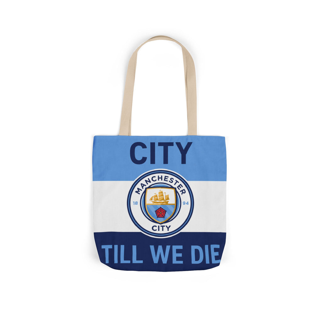 City Till We Die Unofficial Canvas Tote Bag — Manchester Football Fan Bag