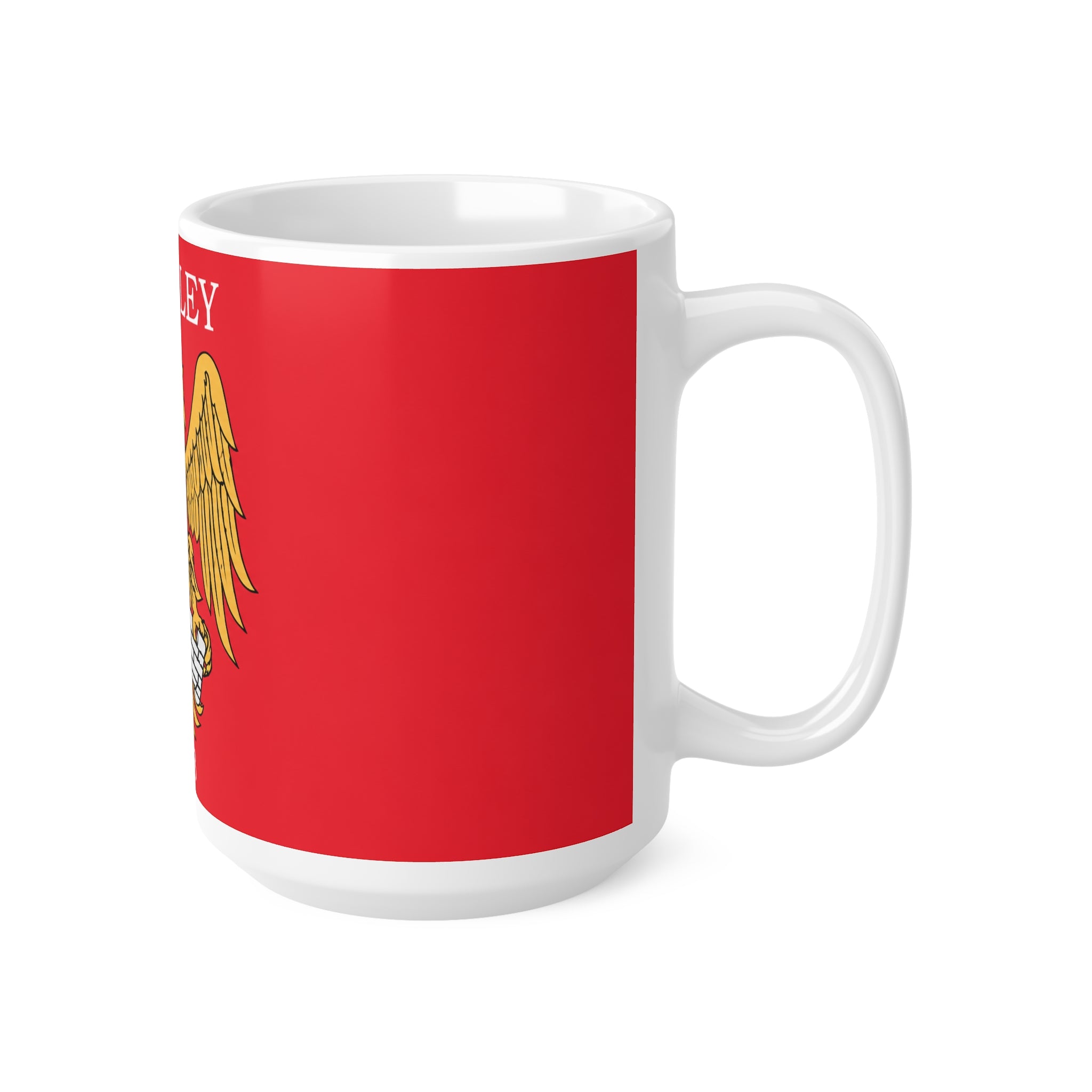 Manchester United Wembley 1958 Crest Ceramic Coffee Mug — Vintage Football Emblem, 11oz/15oz