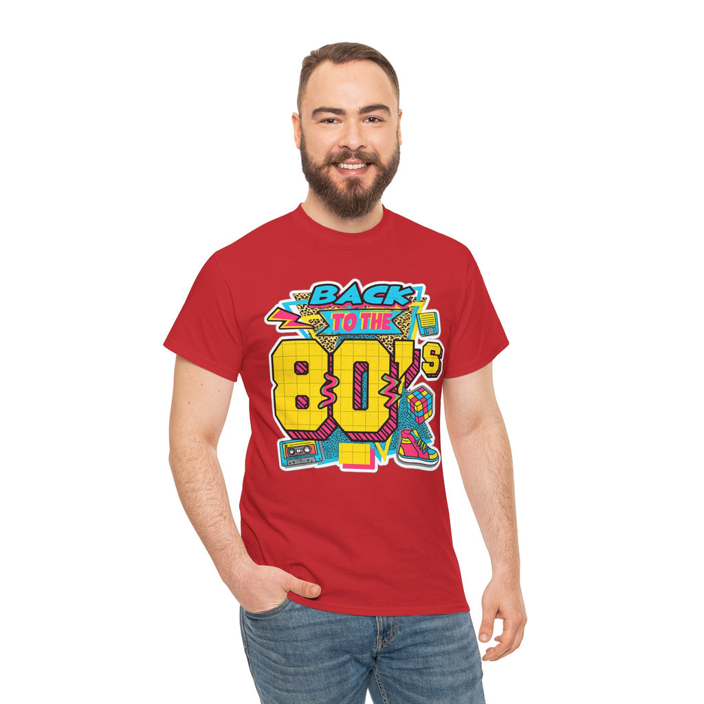 Back to the 80s Retro Graphic Tee — Vintage 80s Neon Design