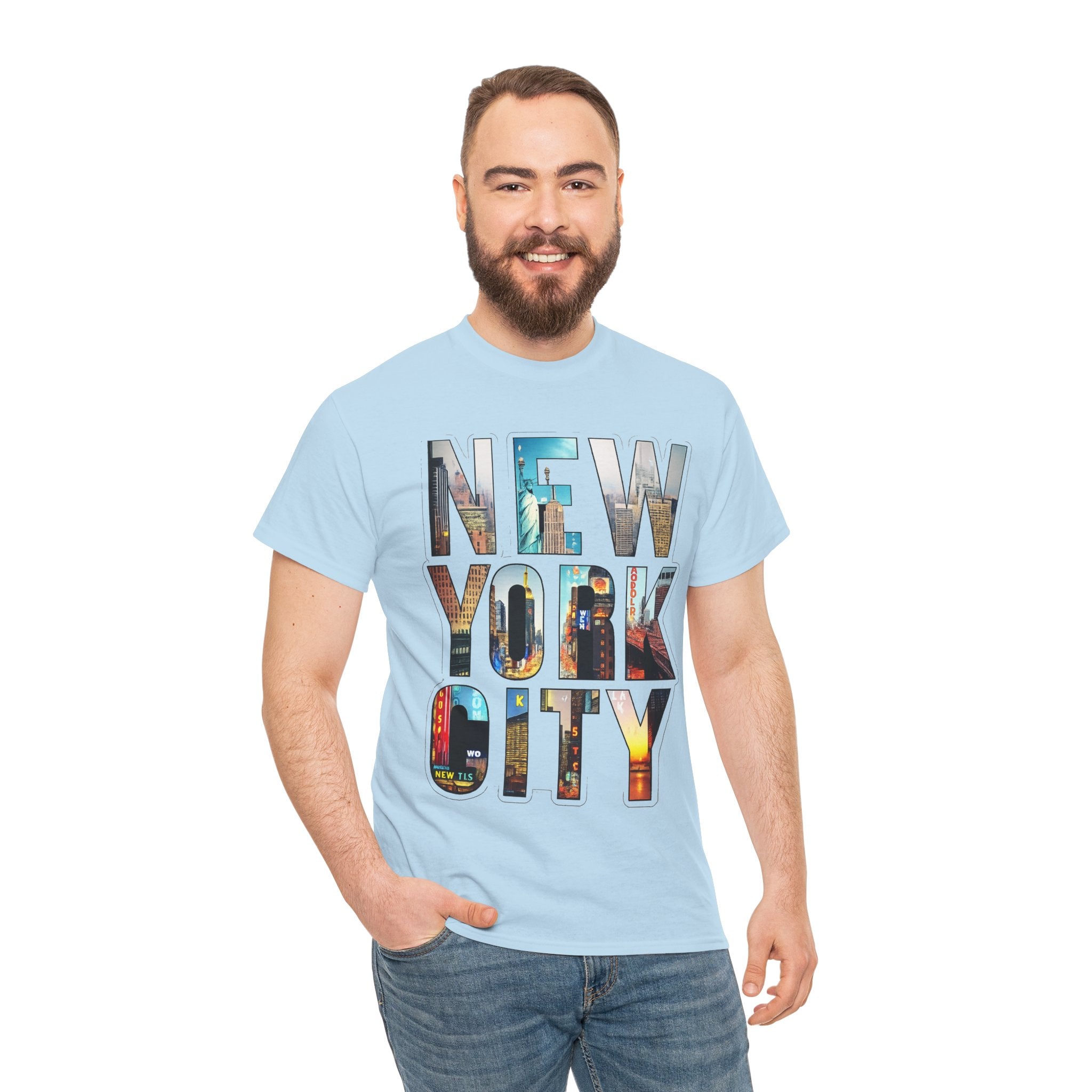 New York City Photo-Block Tee — Vintage Skyline Graphic T-Shirt