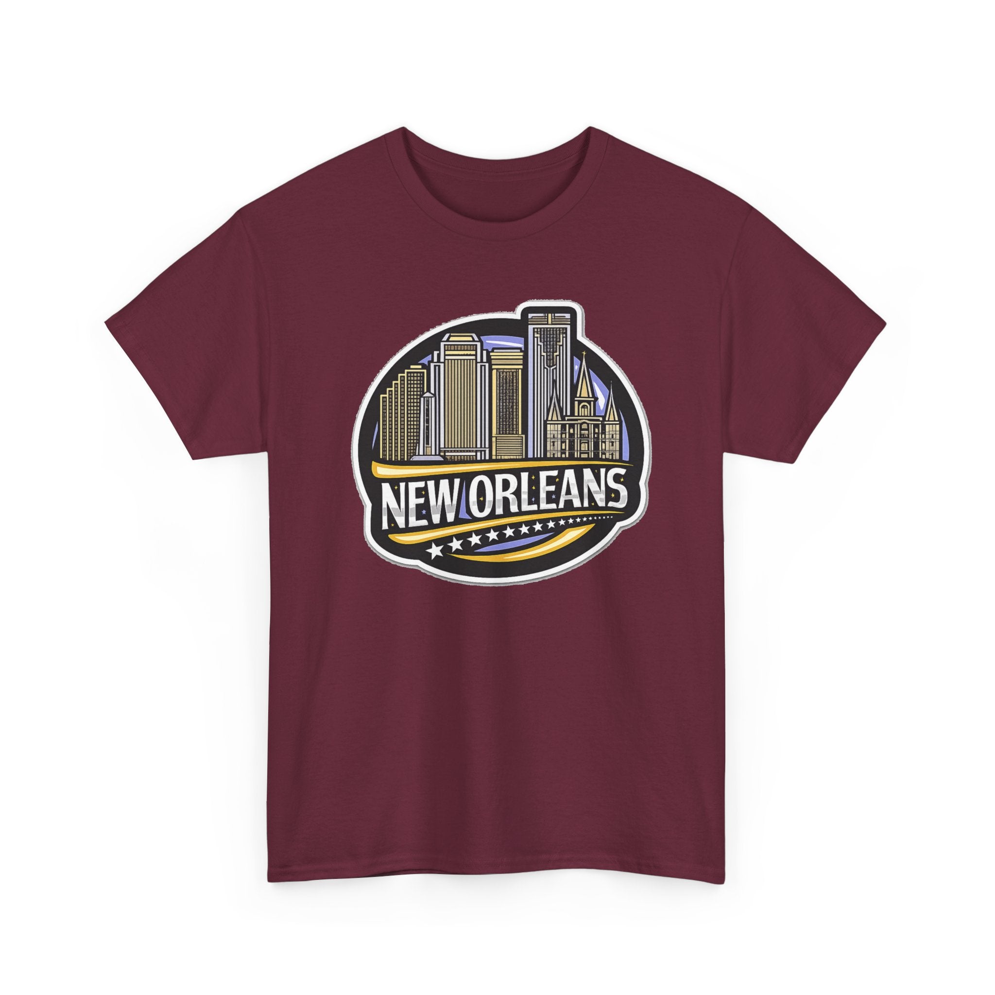 New Orleans Skyline Cotton T-Shirt — City Badge Tee