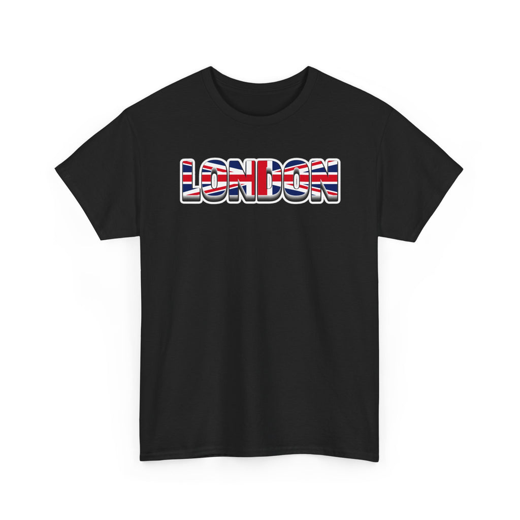 London Union Jack Graphic Tee — Bold UK Travel T-Shirt