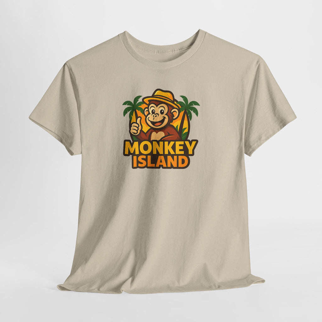 Monkey Island T-Shirt — Cute Tropical Monkey Logo Tee