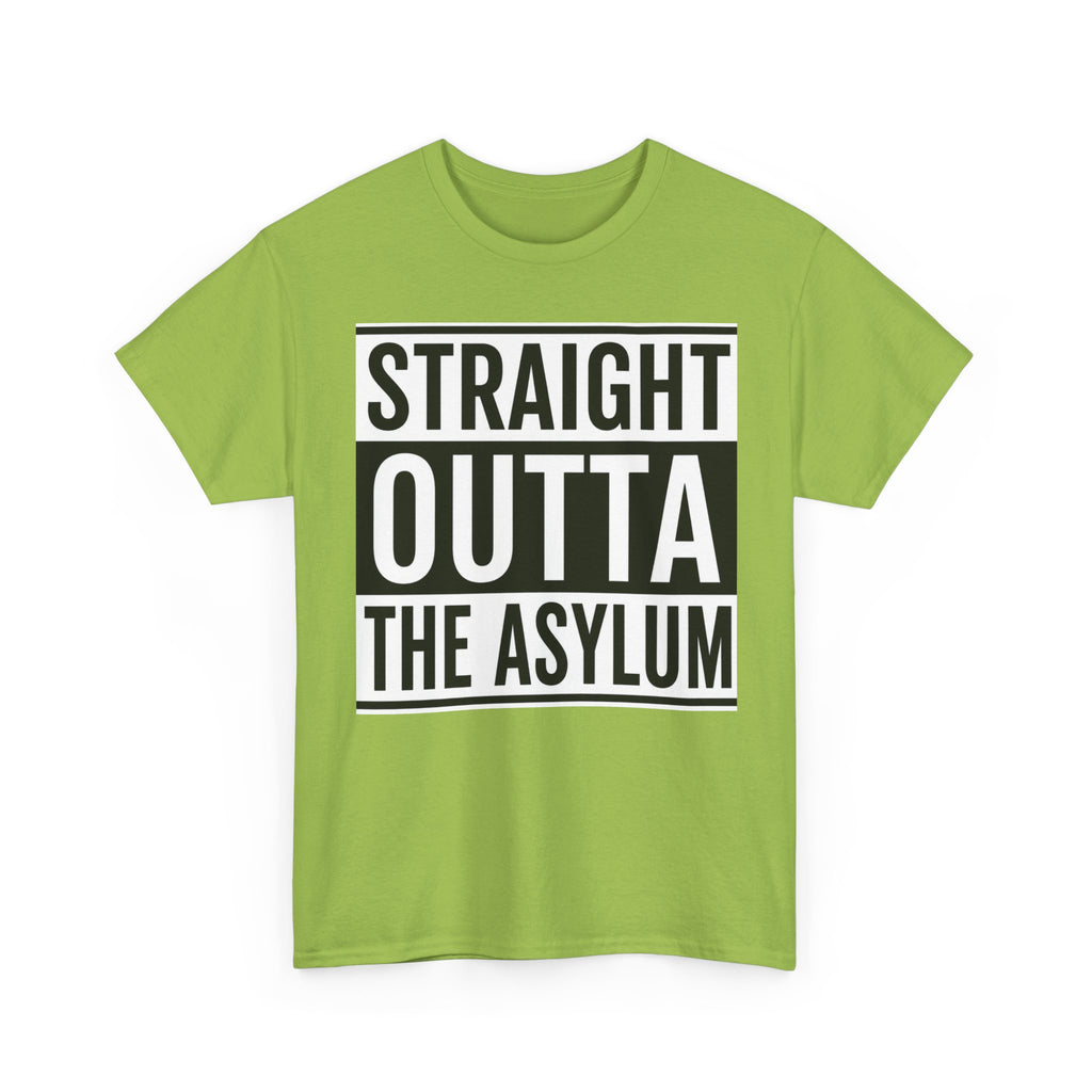 Straight Outta the Asylum T-Shirt – Graphic Statement Tee