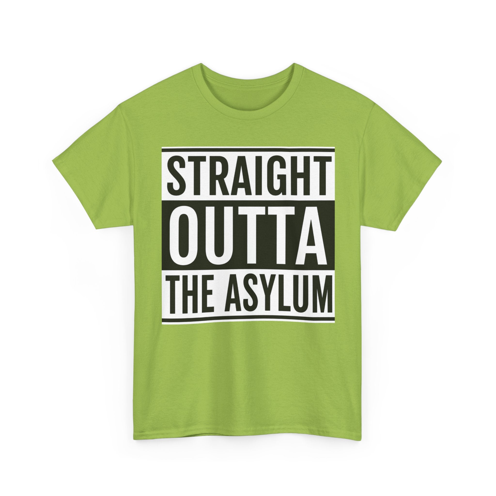Straight Outta the Asylum T-Shirt – Graphic Statement Tee