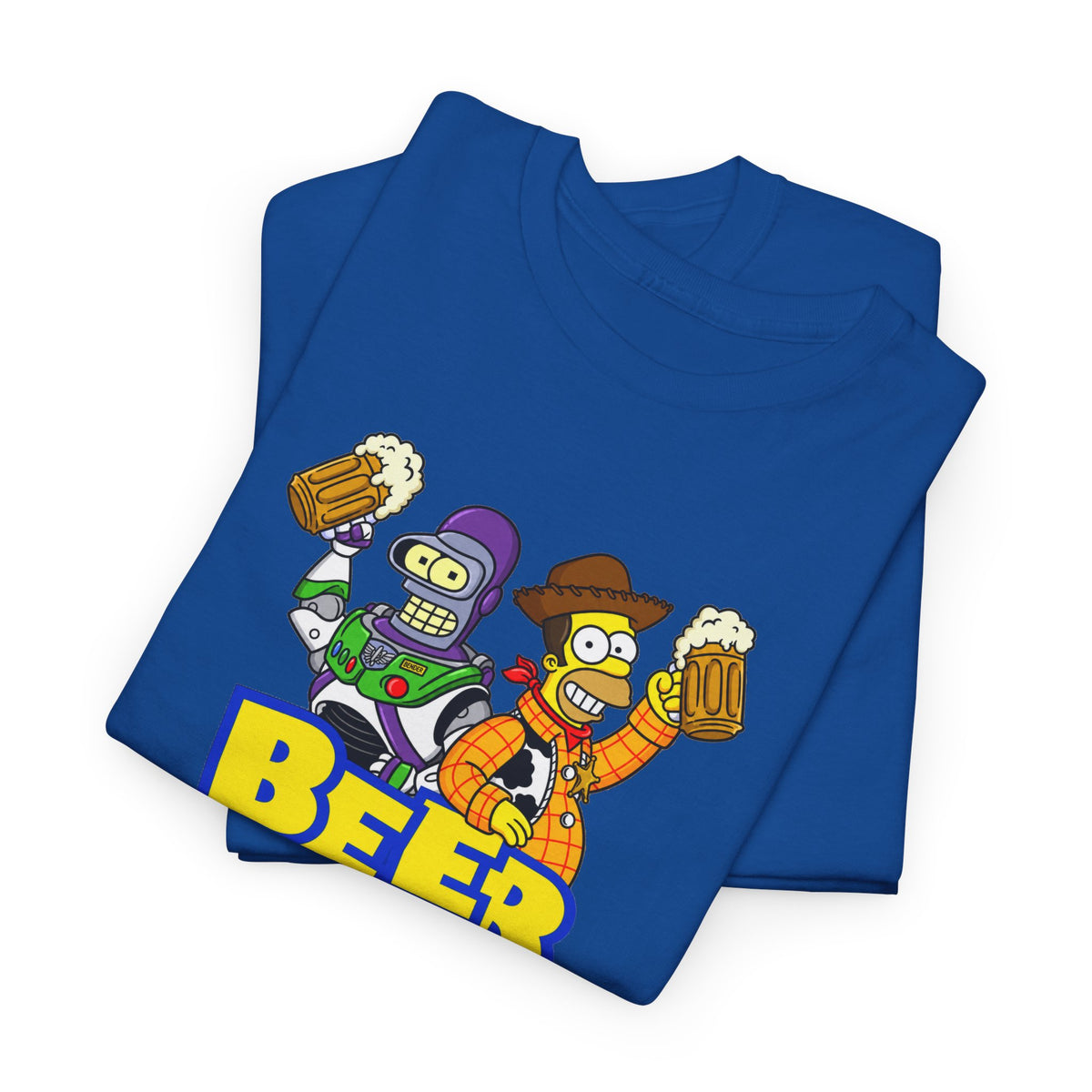 Beer Story T-Shirt — Funny Cartoon Beer Buddies Graphic Tee