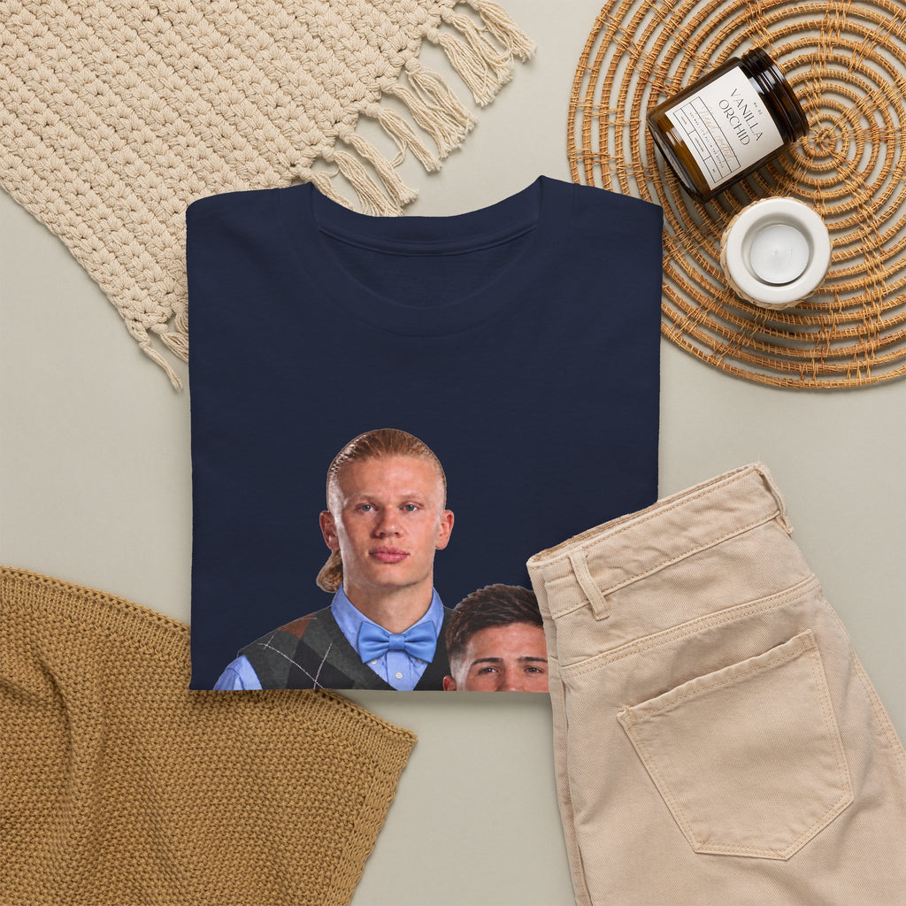 Haaland and Enzo Geek Cotton T-Shirt — Two Guys in Argyle Sweater Vests