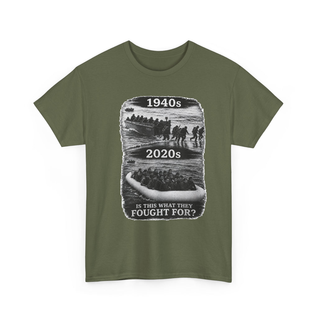 1940s vs 2020s Veterans Tribute Tee — "Is This What They Fought For?"