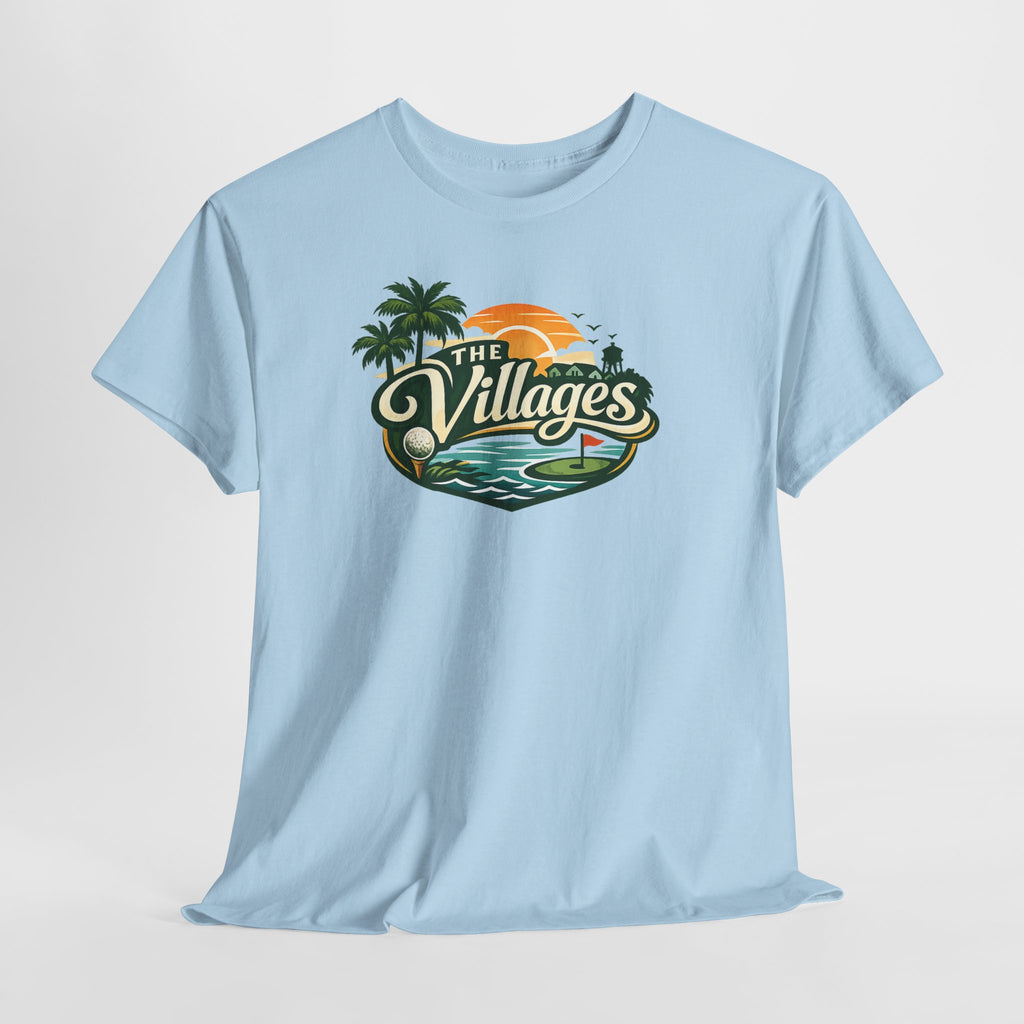 The Villages of Florida Sunset Logo Tee - Florida Palm Beach Retro T-Shirt