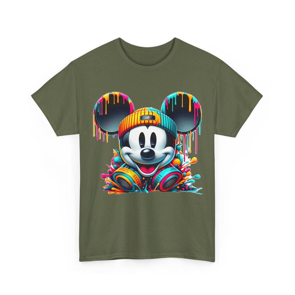 Mickey Graphic Tee — Colorful Street Art Mouse Character T-Shirt